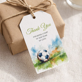 Etiquetas Para Regalos Baby Shower de Watercolor Soccer