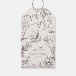 Etiquetas Para Regalos Baby Shower de Woodland Animals