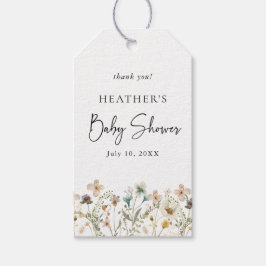 Etiquetas Para Regalos Baby Shower floral