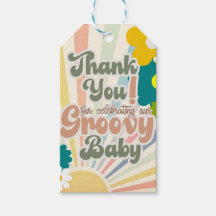 BABY SHOWER, GROOVY BABY, PLACA DE PAPEL DE INVITA