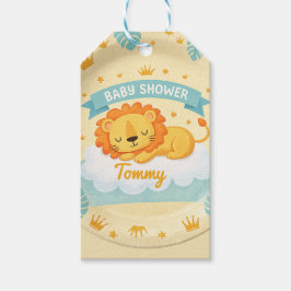 Etiquetas Para Regalos Baby Shower Lion  custom name – Cute Safari Jungle