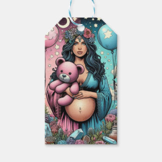 Etiquetas Para Regalos Baby Shower mágico | Globo revelador de género