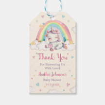 Baby Shower Pastel Rainbow Unicorn