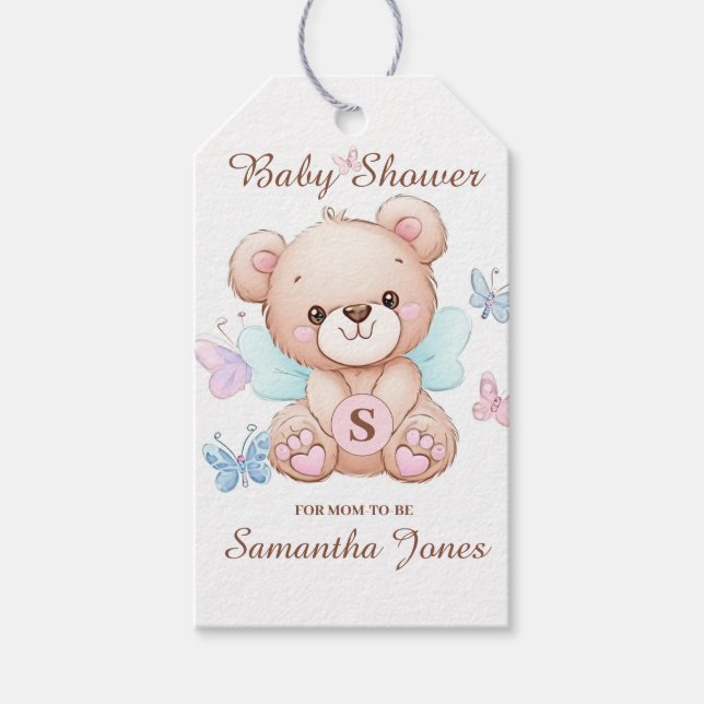Etiquetas Para Regalos Baby Shower personalizado (Anverso)