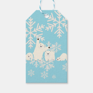 Etiquetas Para Regalos Baby Shower Twin Polar Bears