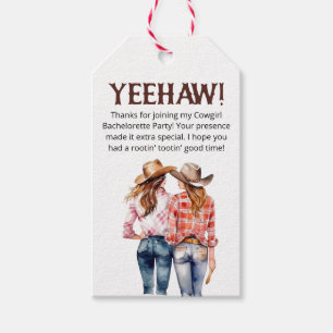 Etiquetas Para Regalos Bachelorette Cowgirl