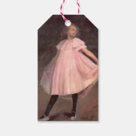 Etiquetas Para Regalos Bailarina chica con vestido rosa