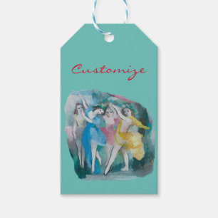 Etiquetas Para Regalos Bailarines Chica Thunder_Cove
