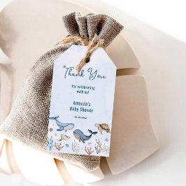 Etiquetas Para Regalos Bajo el mar Baby Shower Gracias