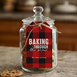 Etiquetas Para Regalos Baking Through the Snow Buffalo Plaid Christmas