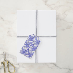 Etiquetas Para Regalos Ballena Jorobada Azul Y Blanco Personalizada