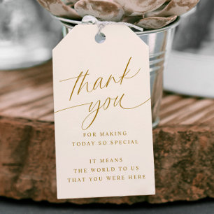 Etiquetas Para Regalos Bandas favoritas de oro romántico suave y de boda