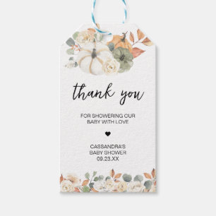 Etiquetas Para Regalos Bandejas favoritas de Baby Shower de calabaza pequ