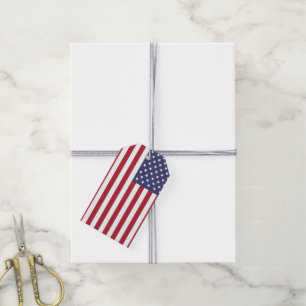 Etiquetas Para Regalos Bandera americana
