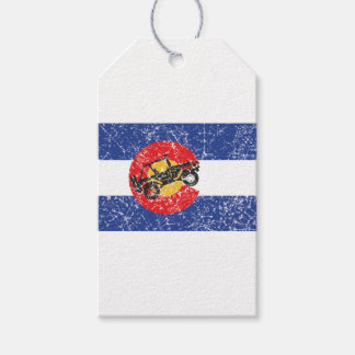 Etiquetas Para Regalos Bandera Colorado 4 Ruedas