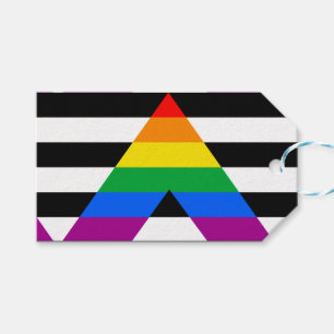 Etiquetas Para Regalos Bandera de aliado LGBTQ+