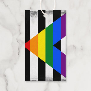 Etiquetas Para Regalos Bandera de Aliado Recto
