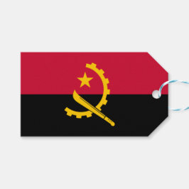 Etiquetas Para Regalos Bandera de Angola