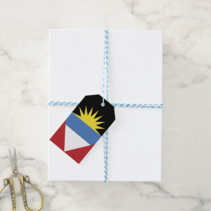 Etiquetas Para Regalos Bandera de Antigua y Barbuda