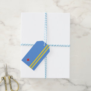 Etiquetas Para Regalos Bandera de Aruba
