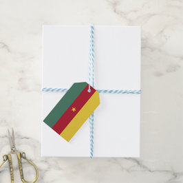 Etiquetas Para Regalos Bandera de Camerún