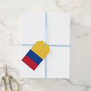 Etiquetas Para Regalos Bandera de Colombia