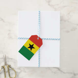 Etiquetas Para Regalos Bandera de Ghana
