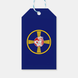 Etiquetas Para Regalos Bandera de la ciudad de Omaha (Nebraska)
