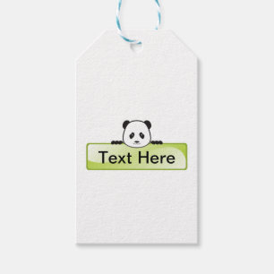 Etiquetas Para Regalos Bandera de la panda