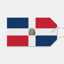 Etiquetas Para Regalos Bandera de la República Dominicana