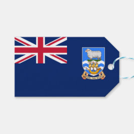 Etiquetas Para Regalos Bandera de las Islas Falkland (Territorio Británic