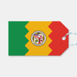 Etiquetas Para Regalos Bandera de Los Ángeles (California, Estados Unidos