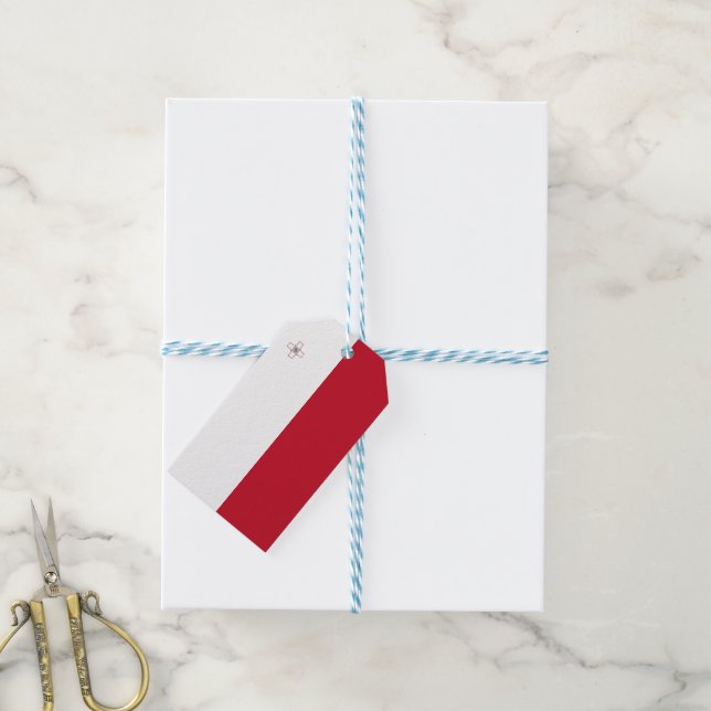 Etiquetas Para Regalos Bandera de Malta (Con cuerda)