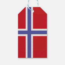 Etiquetas Para Regalos Bandera de Noruega