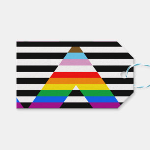 Etiquetas Para Regalos Bandera de orgullo de progreso de aliado