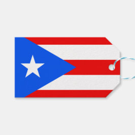 Etiquetas Para Regalos Bandera de Puerto Rico (Puerto Rico)
