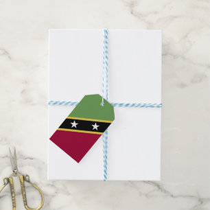 Etiquetas Para Regalos bandera de San Cristóbal y Nieves