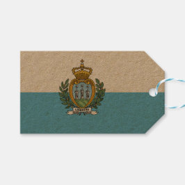 Etiquetas Para Regalos Bandera de San Marino