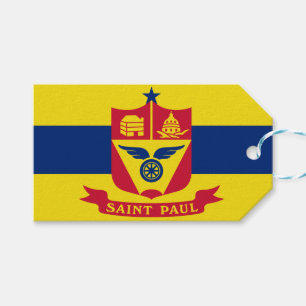 Etiquetas Para Regalos Bandera de San Pablo (Minnesota)