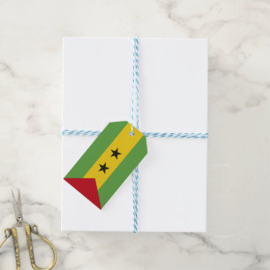 Etiquetas Para Regalos Bandera de Santo Tomé y Príncipe