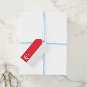 Etiquetas Para Regalos Bandera de Singapur