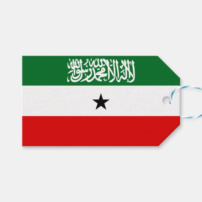 Etiquetas Para Regalos Bandera de Somaliland (Frente (Horizontal))
