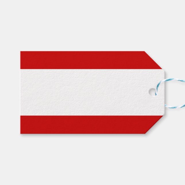 Etiquetas Para Regalos Bandera de Tahití (Frente (Horizontal))