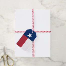 Etiquetas Para Regalos Bandera de Texas Roja Blanca y Azul