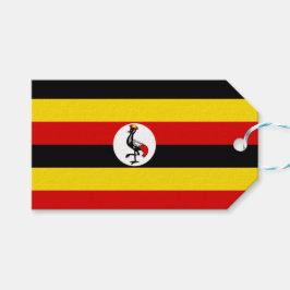 Etiquetas Para Regalos Bandera de Uganda (Uganda)