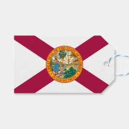 Etiquetas Para Regalos Bandera del estado de Florida