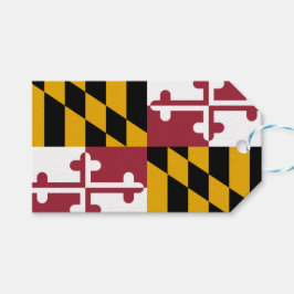 Etiquetas Para Regalos Bandera del Estado de Maryland