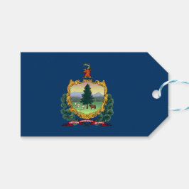 Etiquetas Para Regalos Bandera del Estado de Vermont
