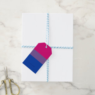 Etiquetas Para Regalos Bandera del Orgullo Bisexual de SlipperyJoe's lava