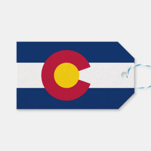 Etiquetas Para Regalos Bandera Estatal de Colorado